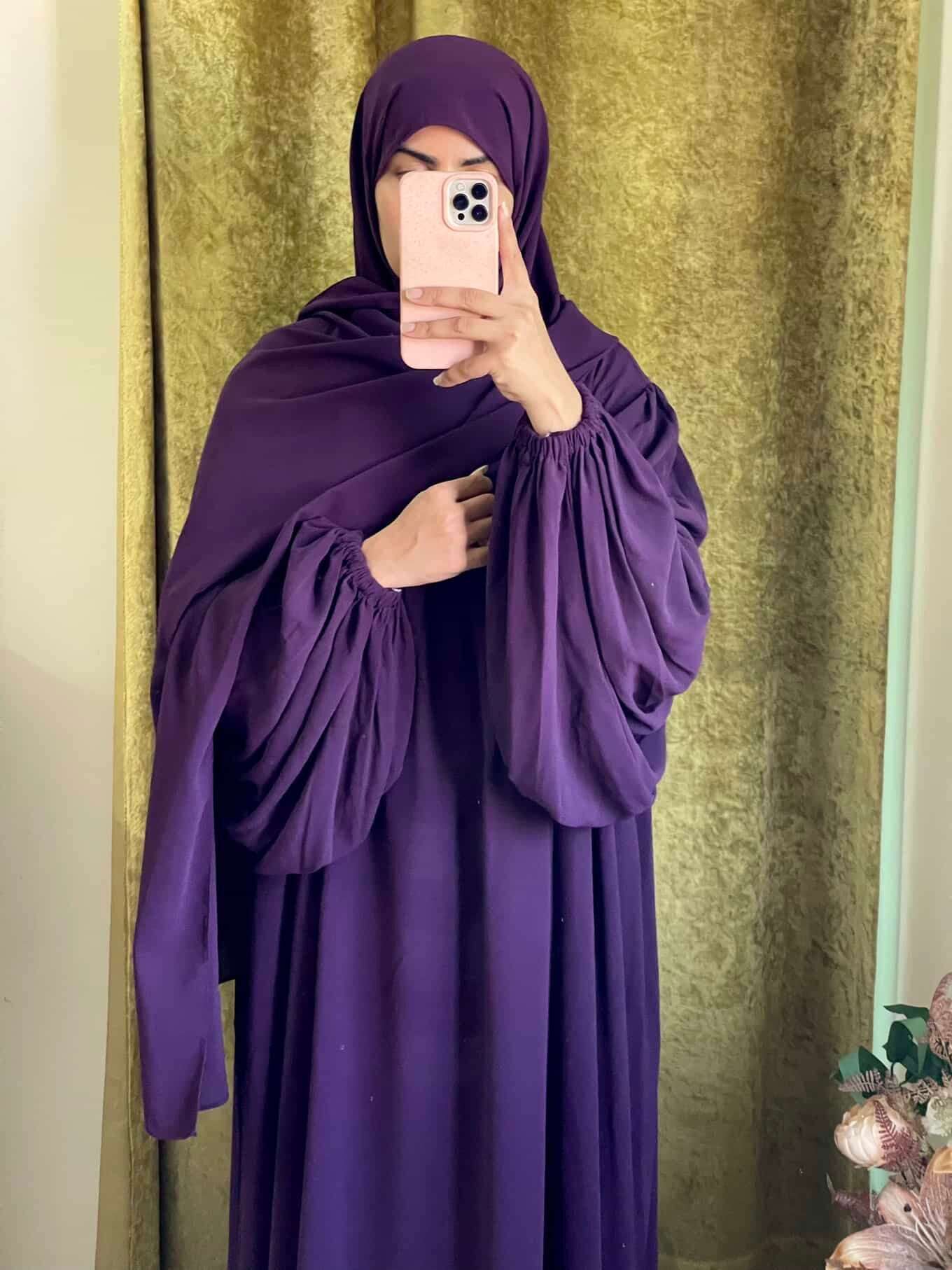 Pleated Kaftan Abaya Attires For Muslimah