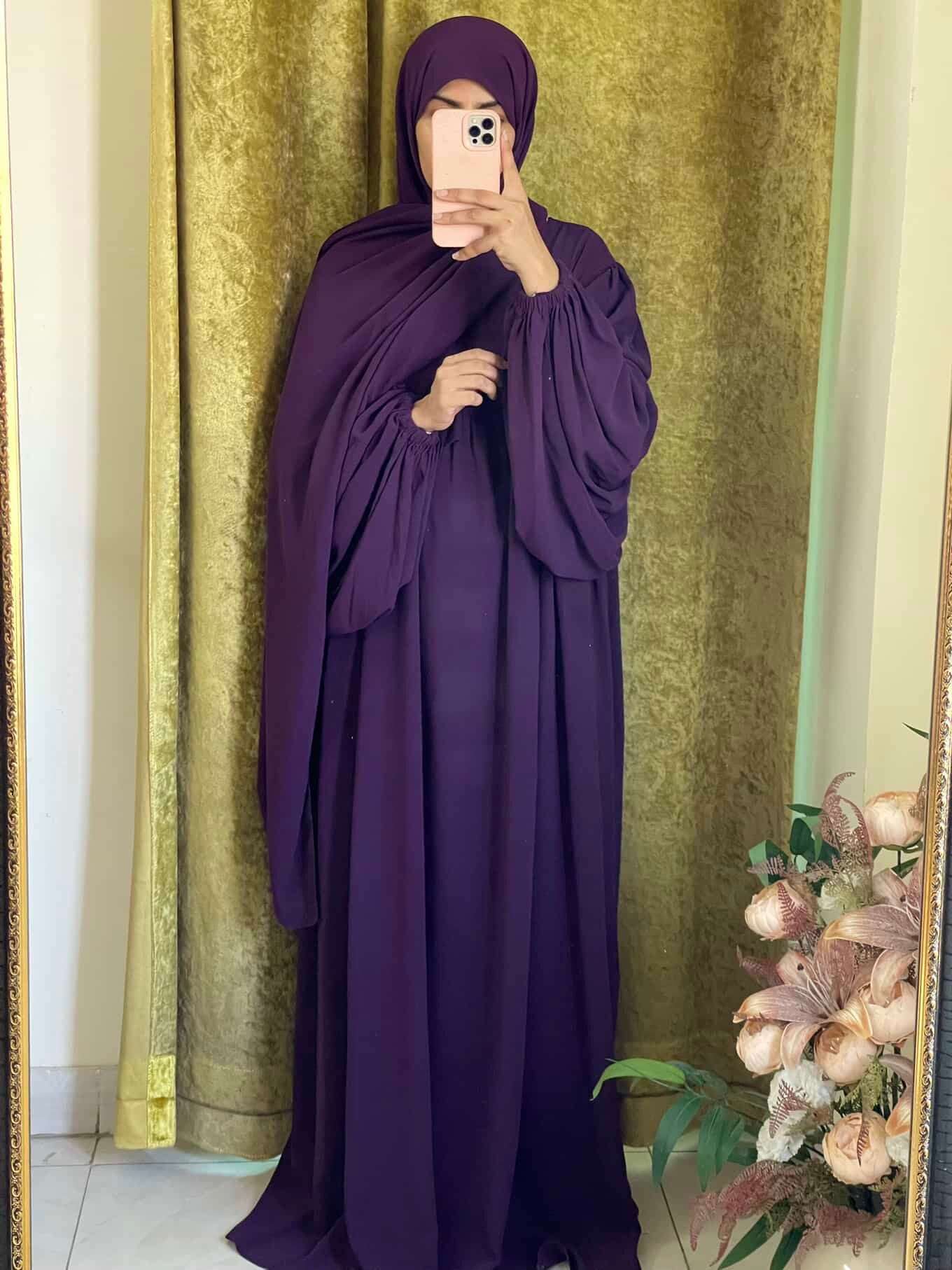 Pleated Kaftan Abaya Attires For Muslimah